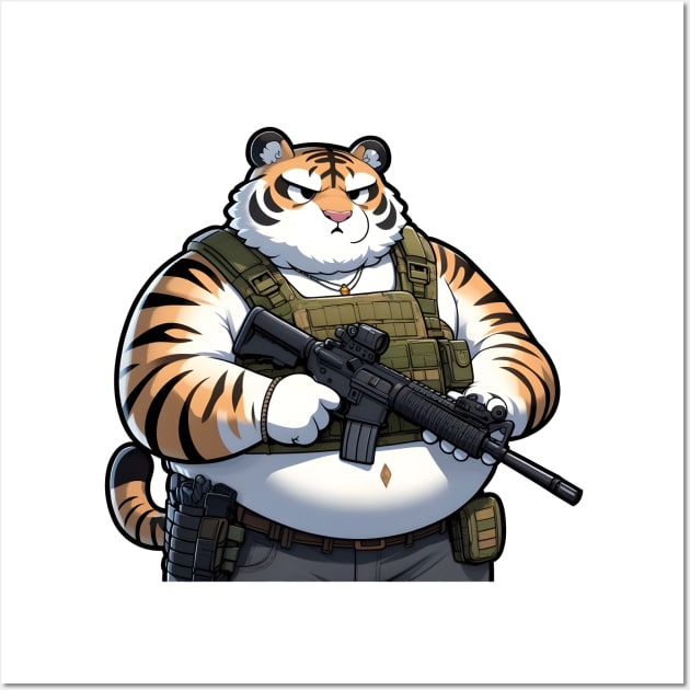 Tactical Tiger Wall Art by Rawlifegraphic